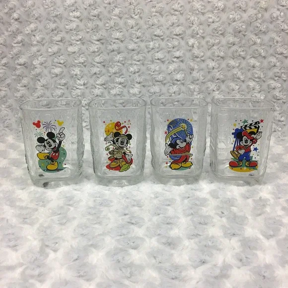 Y2k Disney World Mickey Mouse 2000 Celebration Collectible Park McDonalds Glass - Picture 1 of 11